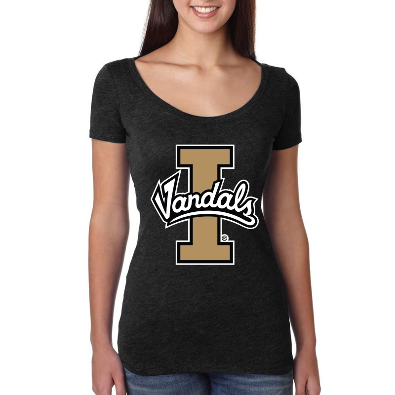 Vandals  Idaho Football Women's Triblend Scoop T-shirt | Artistshot