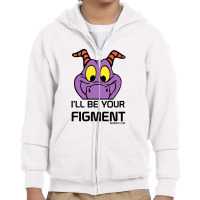 I'll Be Your Figment   Epcot, Journey Into Imagination   Wdwnt.com   D Youth Zipper Hoodie | Artistshot