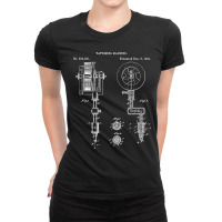 Vintage Tattoo Artist Gun - Inking Machine Drawing Tee Ladies Fitted T-shirt | Artistshot