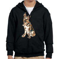 Love My Dogs Youth Zipper Hoodie | Artistshot