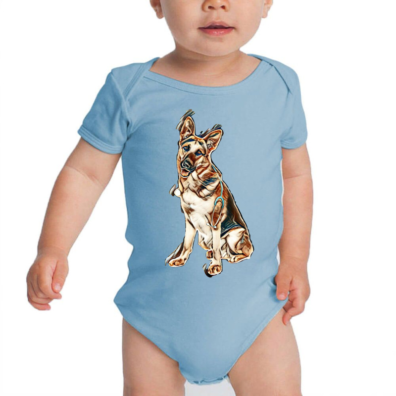 Love My Dogs Baby Bodysuit by Kemnabi | Artistshot