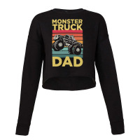 Monster Truck Dad, My Dad Love Monster Truck Cropped Sweater | Artistshot