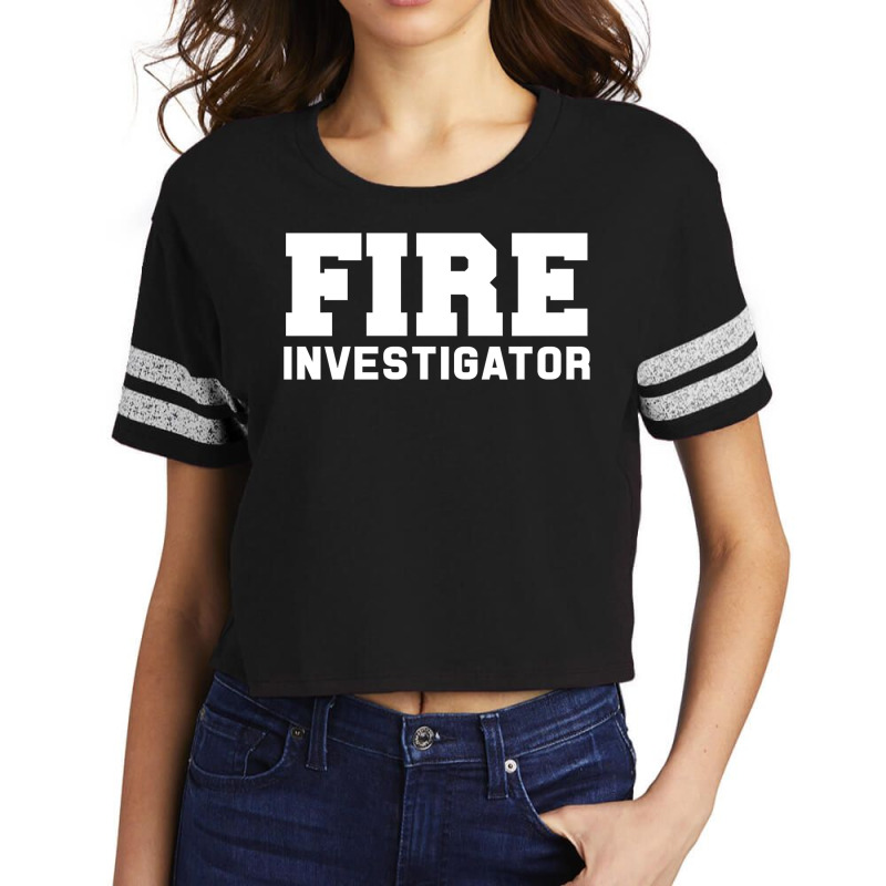 Fire Marshal Commissioner Shirt Firefighters Investigators Scorecard Crop Tee by cm-arts | Artistshot