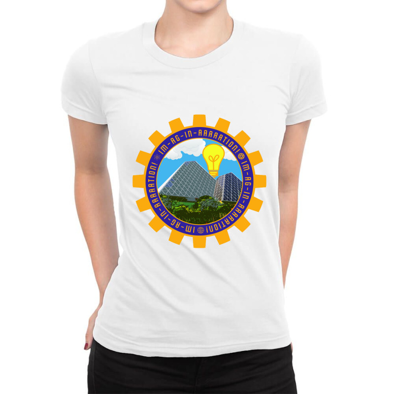 Imagination!    Epcot Center Ladies Fitted T-Shirt by cm-arts | Artistshot