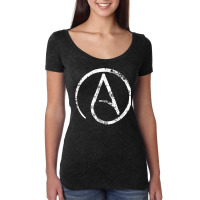 Atheism, Atheist Symbol, Secular, Humanist, Anti Religion Women's Triblend Scoop T-shirt | Artistshot