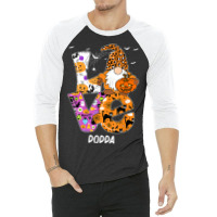 Love Poppa Halloween Gnome Pumpkin Spooky Season 3/4 Sleeve Shirt | Artistshot