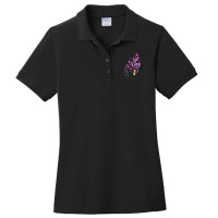 Musical Instrument Music Notes Musician Treble Clef Ladies Polo Shirt | Artistshot