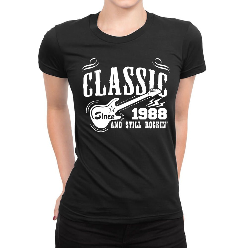 Classic Since 1988 Ladies Fitted T-Shirt by tshiart | Artistshot