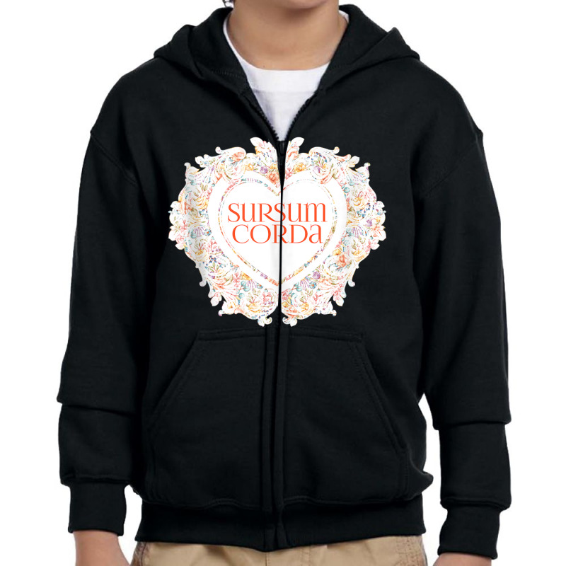 Sursum Corda Traditional Latin Mass Valentine's Day Catholic Tank Top Youth Zipper Hoodie | Artistshot