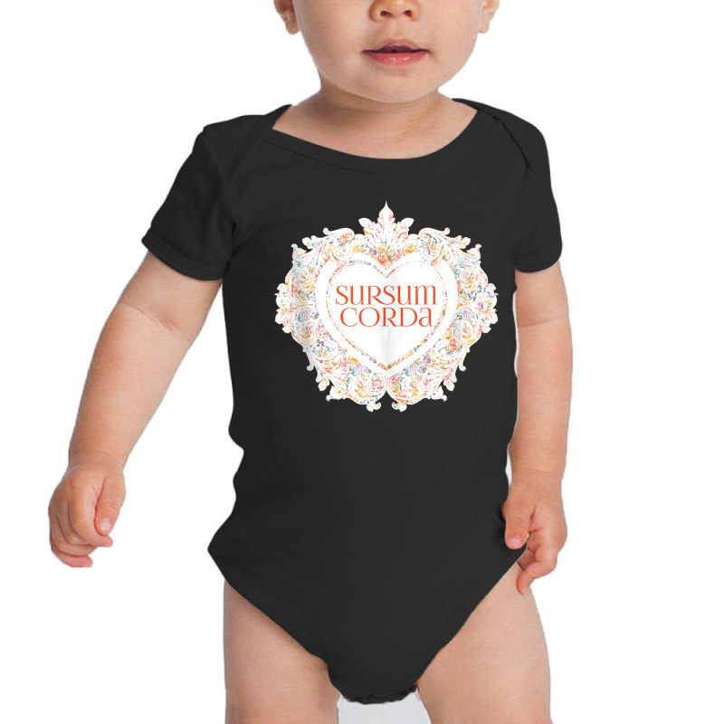 Sursum Corda Traditional Latin Mass Valentine's Day Catholic Tank Top Baby Bodysuit | Artistshot