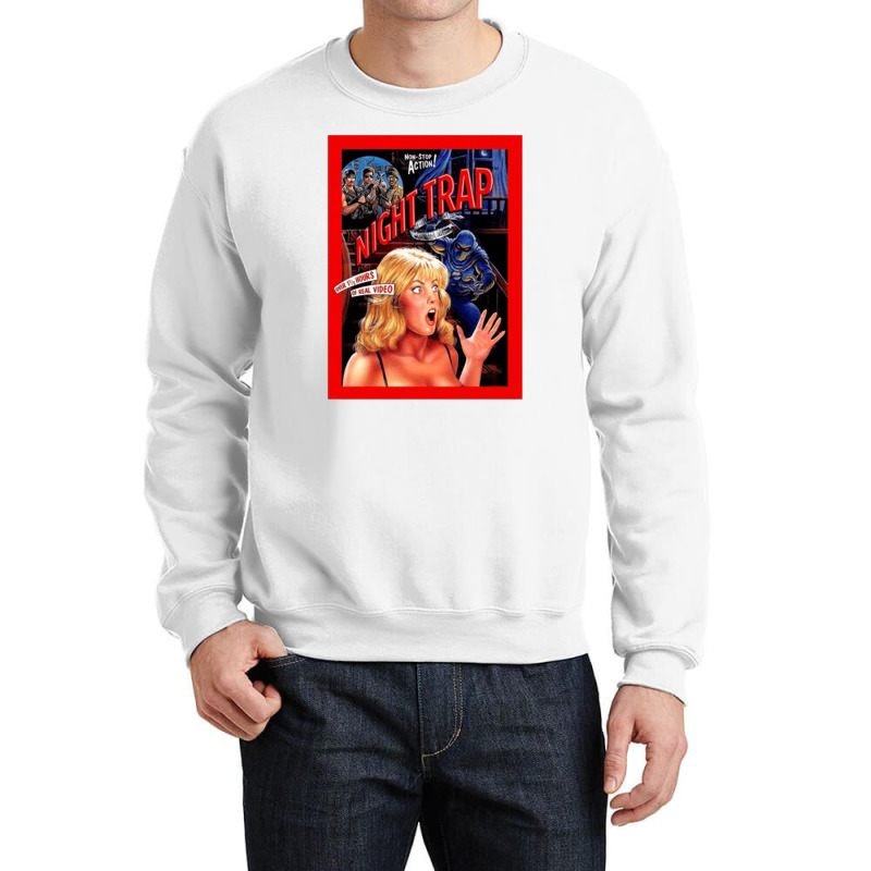 Night Trap, Night Trap Vintage, Night Trap Art, Night Trap Painting, T Crewneck Sweatshirt | Artistshot