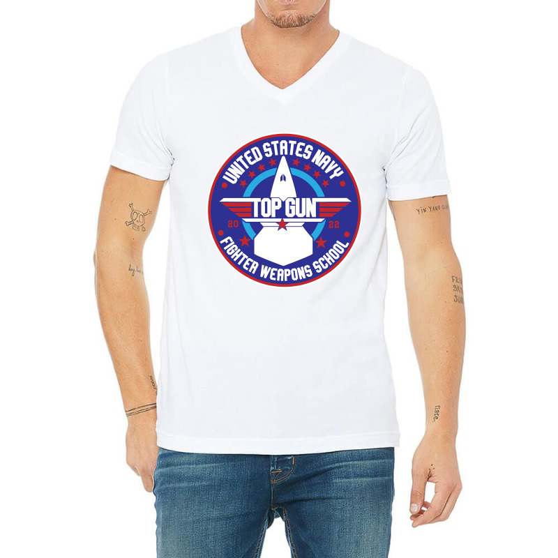 Us Navy Fighter Weapons School 22 V-Neck Tee by Crowley Tidwell | Artistshot