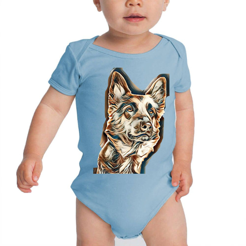 I Love Dogs Baby Bodysuit by Kemnabi | Artistshot