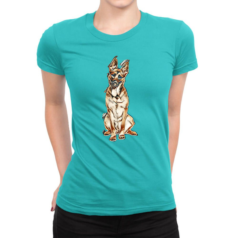 Dog Lovers Ladies Fitted T-Shirt by Kemnabi | Artistshot