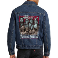 The Original Founding Fathers Mount Rushmore  Native American Indian C Men Denim Jacket | Artistshot