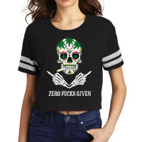 Mens Zero Fucks Given Skull Weed Marijuana 420 T Shirt Scorecard Crop Tee | Artistshot