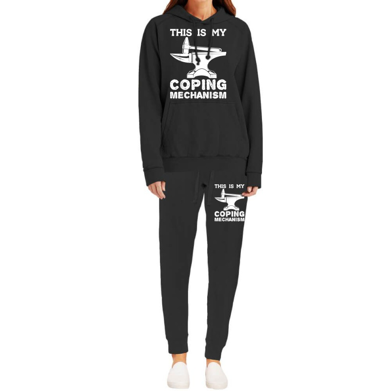 This Is My Coping Mechanism Funny Blacksmithing Knife Maker Hoodie & Jogger Set | Artistshot