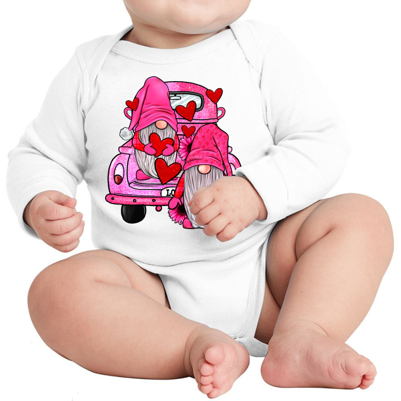 Farm Truck,gnomies Valentines Long Sleeve Baby Bodysuit by JahusDesignShop | Artistshot