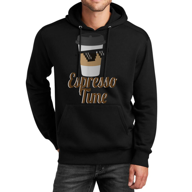 Espresso Time Coffee Cup Sunglasses Unisex Hoodie by Renew | Artistshot