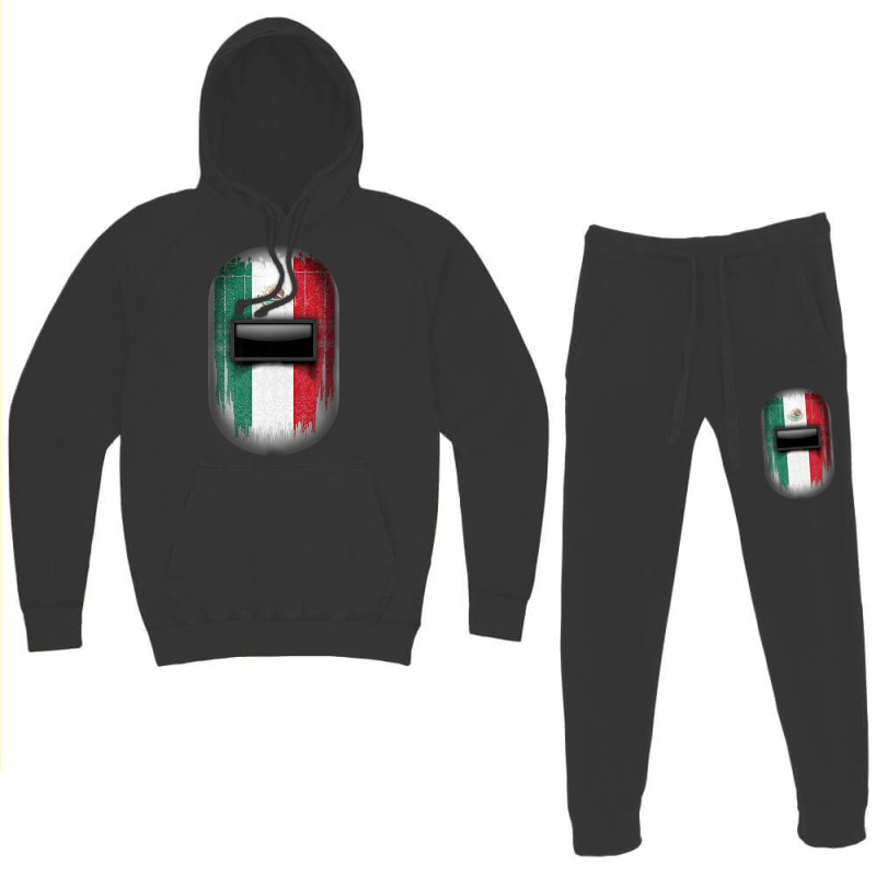 Mexican Welder Tee Mexico Flag Pipeliner Welding Hood Helmet Hoodie & Jogger Set | Artistshot