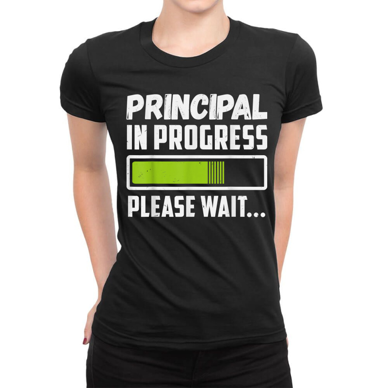 Principal In Progress Please Wait Future School Principal Ladies Fitted T-Shirt by MomoeNakatsuji | Artistshot