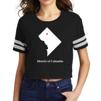 District Of Columbia Love Map Scorecard Crop Tee | Artistshot