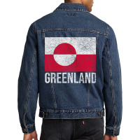 Greenland National Flag Nuuk Men Denim Jacket | Artistshot