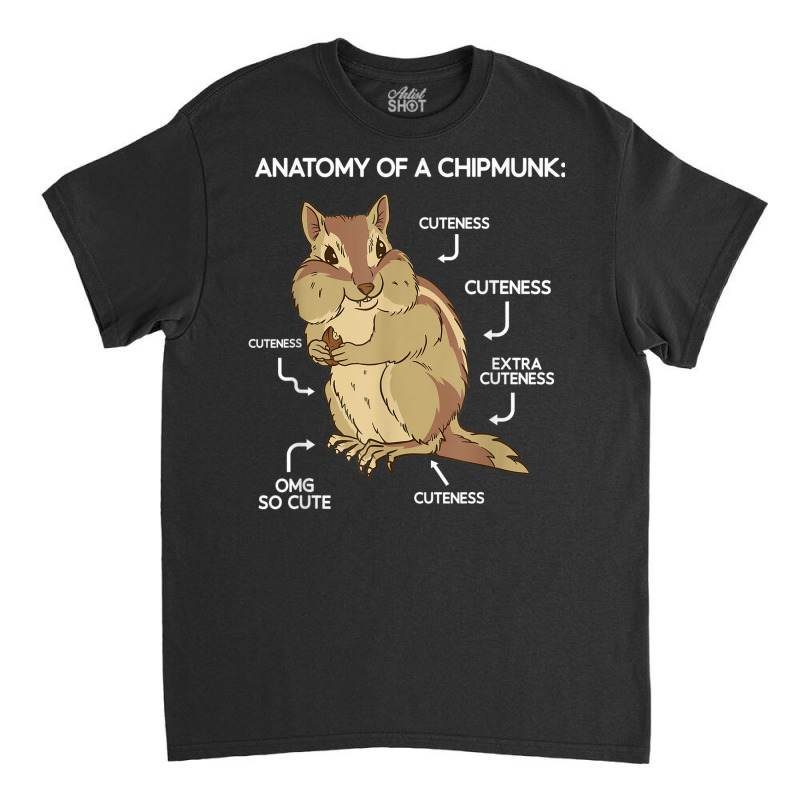 Anatomy Cute Chipmunk Classic T-shirt | Artistshot