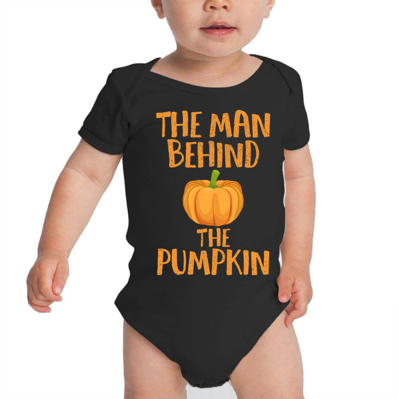 Halloween Pregnancy Man Pumpkin T Shirt Funny Party Gift Baby Bodysuit | Artistshot