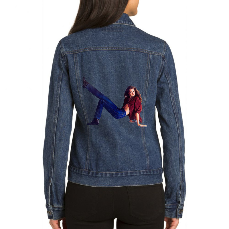 Brooke Shields Ladies Denim Jacket by cm-arts | Artistshot