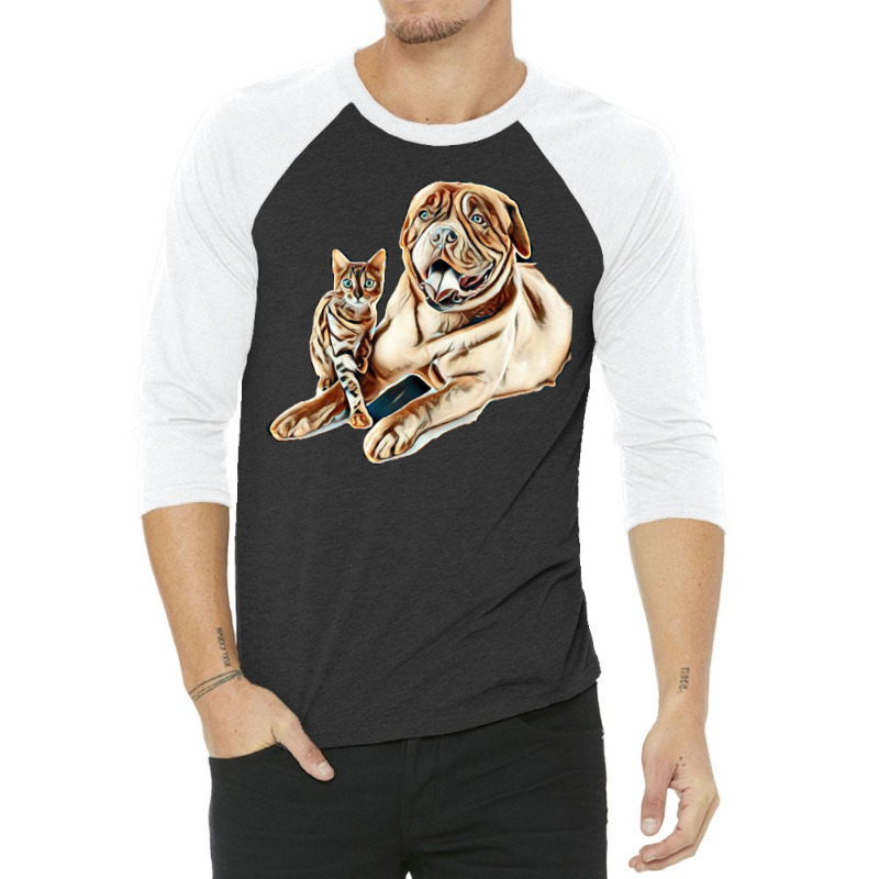 I Love My Dog 3/4 Sleeve Shirt by Kemnabi | Artistshot