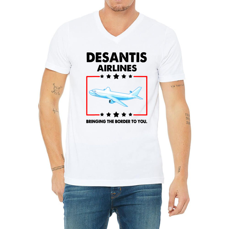 Desantis V-neck Tee | Artistshot