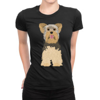 Yorkshire Terrier, Dog, Brown, Funny, Natural Premium T Shirt Ladies Fitted T-shirt | Artistshot