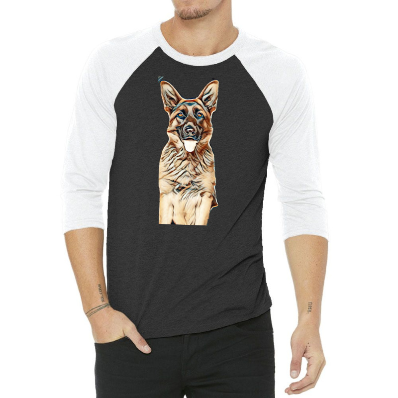 Dog 3/4 Sleeve Shirt by Kemnabi | Artistshot