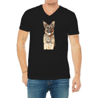 Dog V-neck Tee | Artistshot