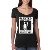 Wanted 10mm Socket Poster Race Car Drag Racing Mechanic Women's Triblend Scoop T-shirt | Artistshot