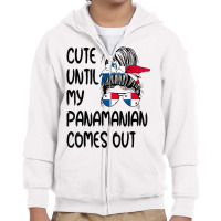 Funny Cute Until My Panamanian Comes Out T Shirt Youth Zipper Hoodie | Artistshot