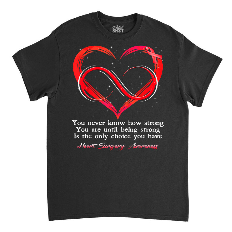 I Wear Red For Heart Surgery Awareness Warrior Classic T-shirt | Artistshot