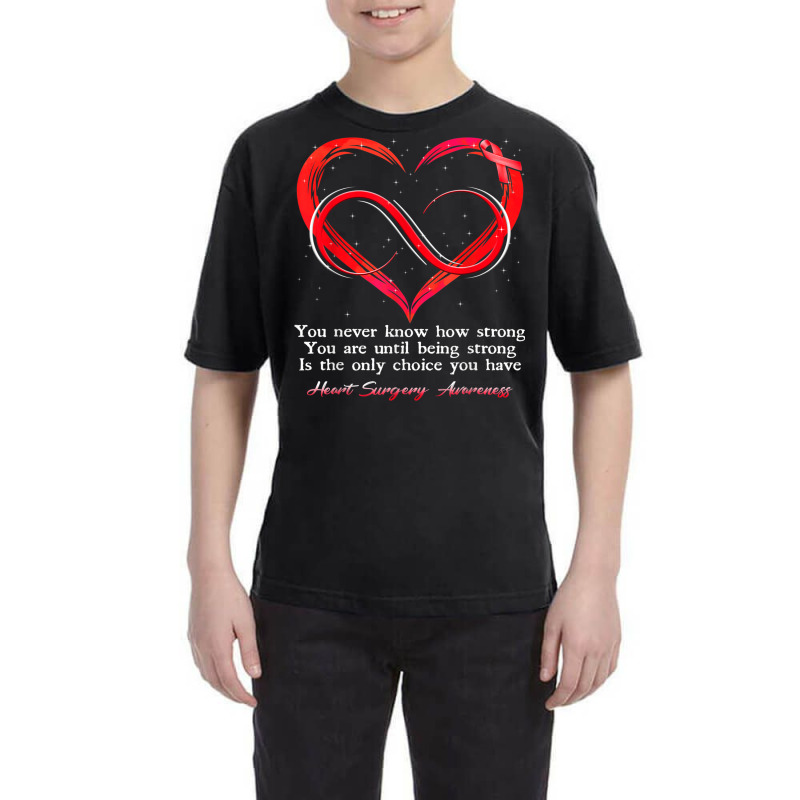 I Wear Red For Heart Surgery Awareness Warrior Youth Tee | Artistshot