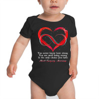 I Wear Red For Heart Surgery Awareness Warrior Baby Bodysuit | Artistshot