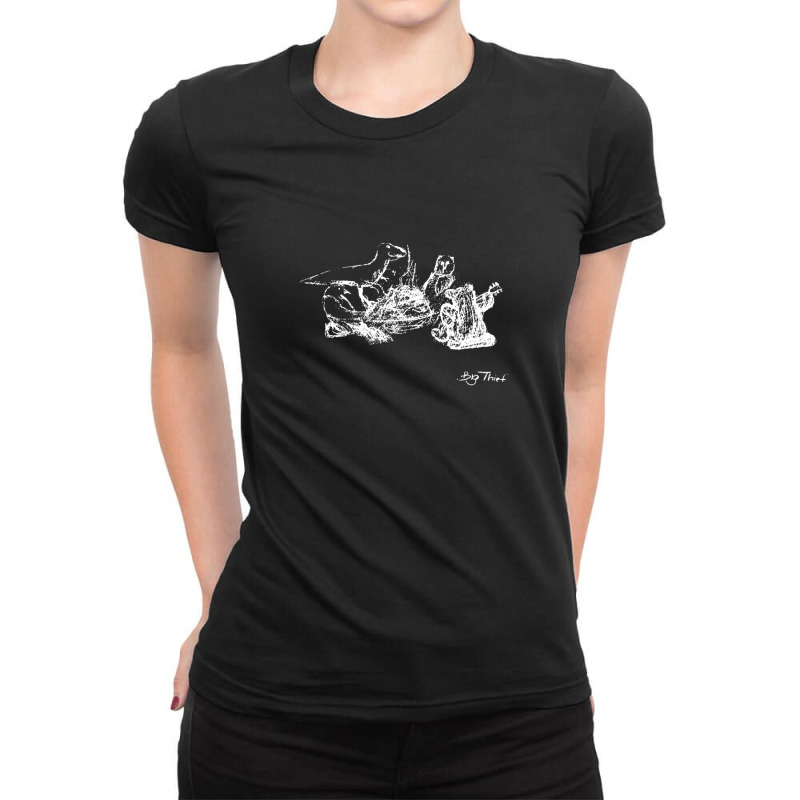 Big Thief Merch Dragon New Warm Mountain I Believe In You Ladies Fitted T-Shirt by cm-arts | Artistshot