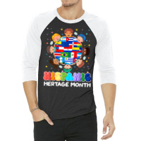 Hispanic Heritage Month Latin American Flag Kids Boys T Shirt 3/4 Sleeve Shirt | Artistshot