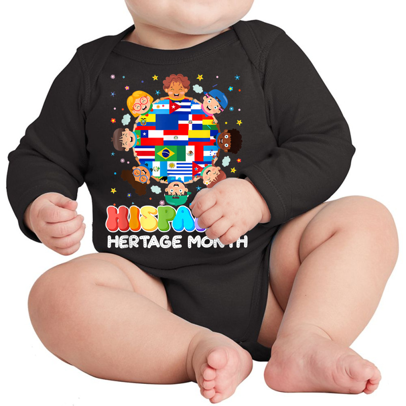 Hispanic Heritage Month Latin American Flag Kids Boys T Shirt Long Sleeve Baby Bodysuit by cm-arts | Artistshot