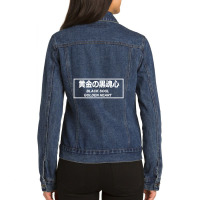 Black Soul Golden Heart Ladies Denim Jacket | Artistshot