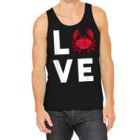 I Love Crabs Cute Crab Lover Crustacean Seafood Crab Tank Top | Artistshot