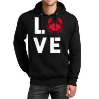 I Love Crabs Cute Crab Lover Crustacean Seafood Crab Unisex Hoodie | Artistshot