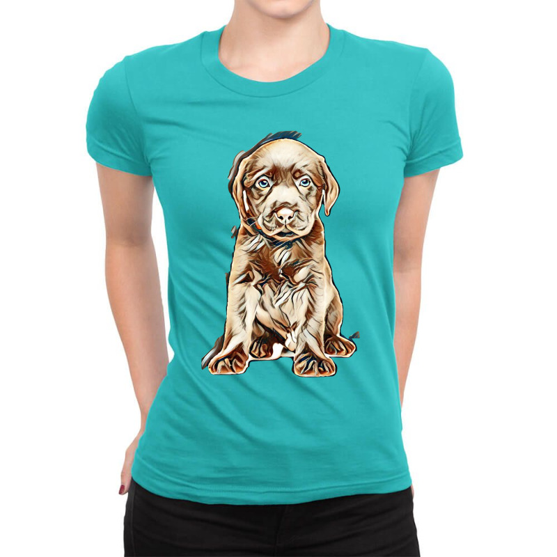 Love My Dog Ladies Fitted T-Shirt by Kemnabi | Artistshot