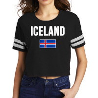 Iceland Icelandic Flag Gift Souvenir T Shirt Scorecard Crop Tee | Artistshot