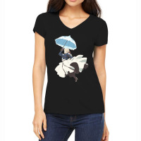 Violet Evergarden Parasol Minimalist Art Classic Women's V-neck T-shirt | Artistshot