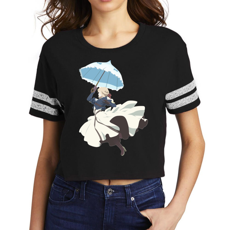 Violet Evergarden Parasol Minimalist Art Classic Scorecard Crop Tee by cm-arts | Artistshot